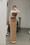 OUDE WAAG Core Velvet New Sleeping skirt OW-23SS-SK05 Ginger